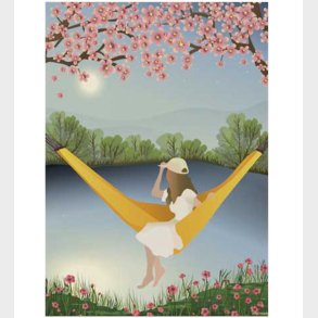 Vissevasse Plakat - 50x70 cm - The Yellow Hammock