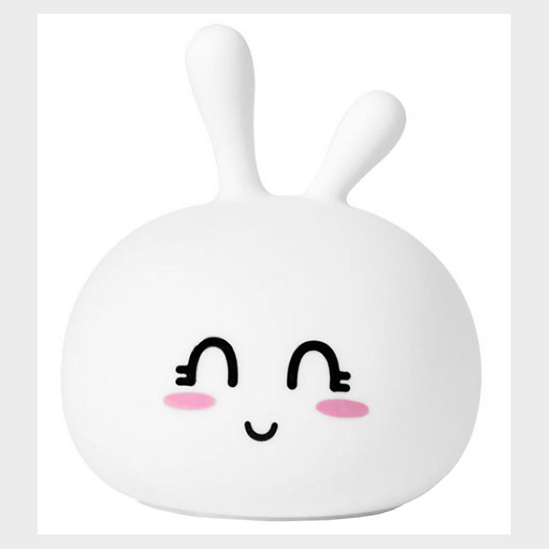 Rabbit &amp; Friends Lampe - Kanin - Happy - Hvid