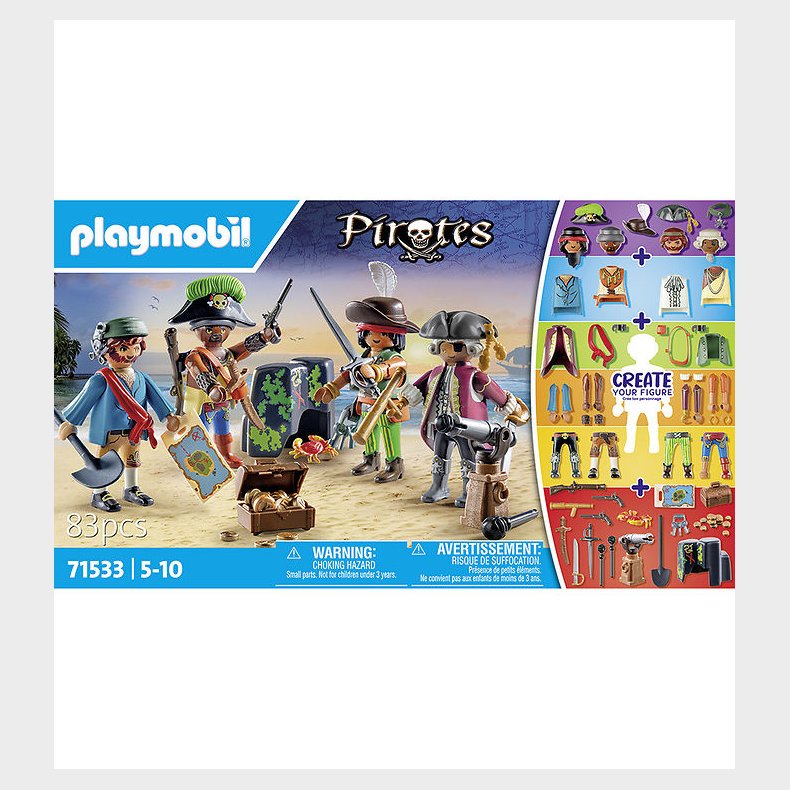 Playmobil Pirates - My Figures: Pirater - 71533 - 83 Dele