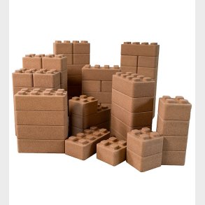 Dantoy Byggeklodser - 66 Dele - Kork