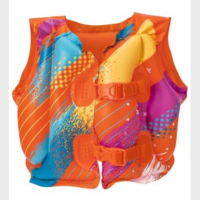Bestway Svmmevest - 19-30 kg - Colorify - Orange m. Striber