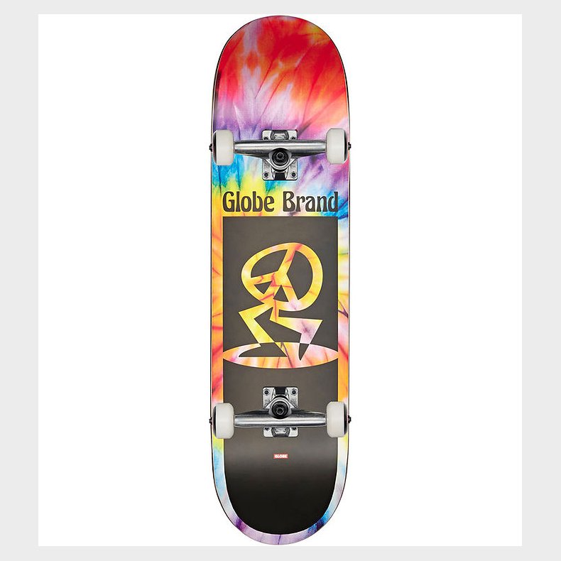 Globe Skateboard - 7,6'' - Peace Man Mid - Spiral Dye/Sort