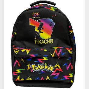 Pokémon Rygsk - Large - 43x30x14 cm - 15L - Sort m. Neonprint