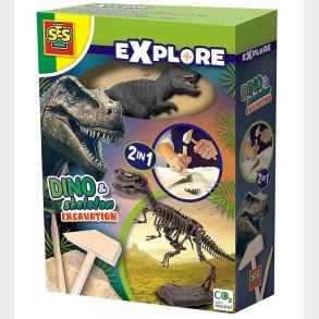 SES Creative Udhug - Explore - T-rex og Skelet