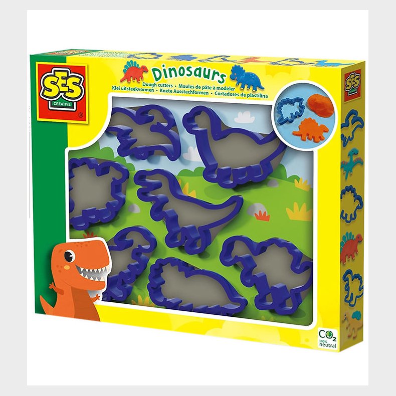 SES Creative Modellervoks Udstikkere - Dinosaurer