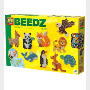 SES Creative Perler - Strygeperler - 3500 stk - Verdens Dyr