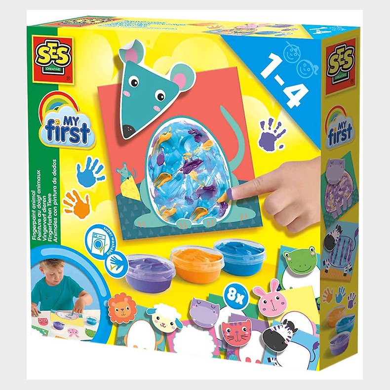 SES Creative - Min Frste Fingermaling - Dyr