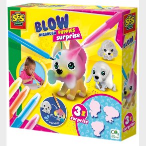SES Creative Pustetusser - Dekorer 3 Hundehvalpe