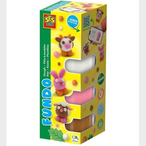 SES Creative Modellervoks - 3x90gr/1x40g - FunDo Bondegrdsdyr