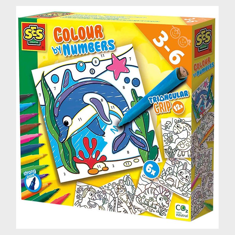 SES Creative - Mal Efter Nummer - Tusser m. Trekantsgreb
