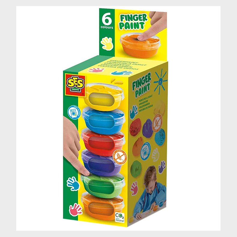 SES Creative Fingermaling - 6x45ml