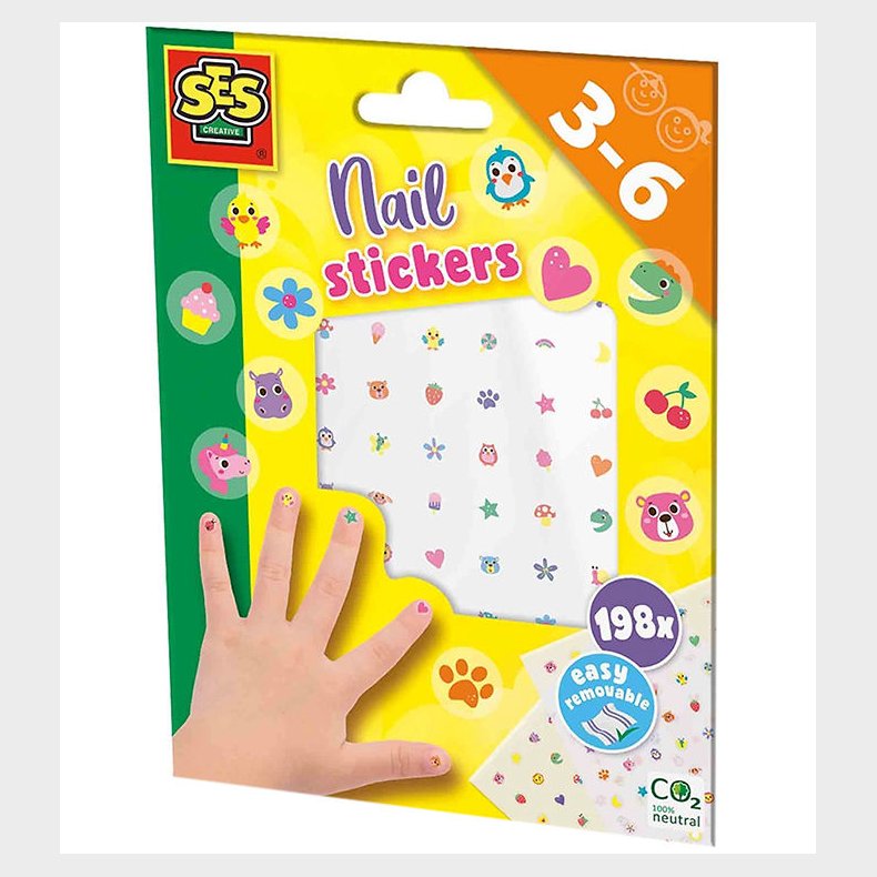 SES Creative - Negle Klistermrker - 198 stk