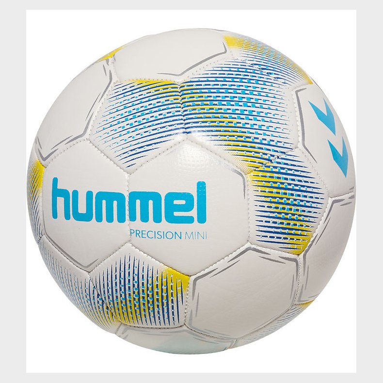 Hummel Fodbold - HmlPrecision Mini - Hvid/Bl/Gul