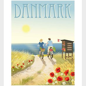 Vissevasse Plakat - 50x70 cm - Danmark - Sommerliv