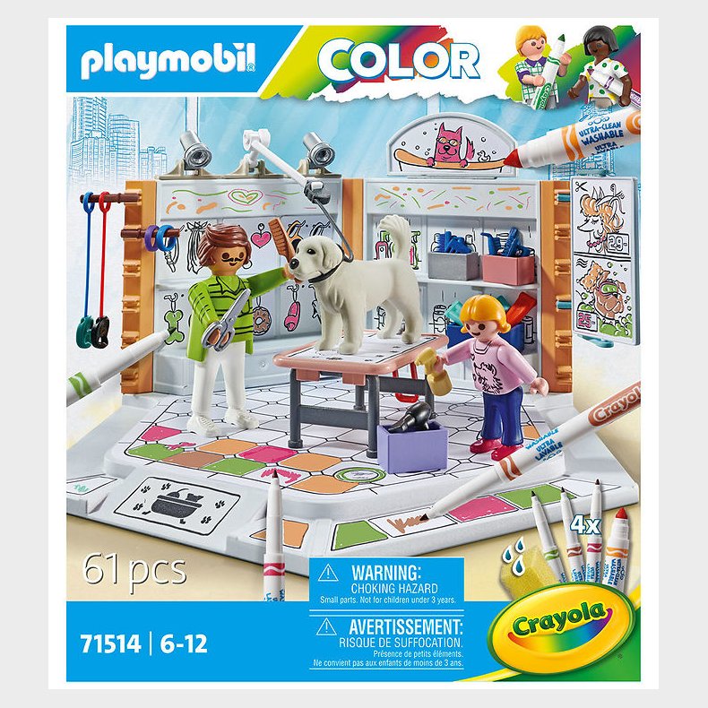 Playmobil Color - Hundesalon - 71514 - 61 Dele