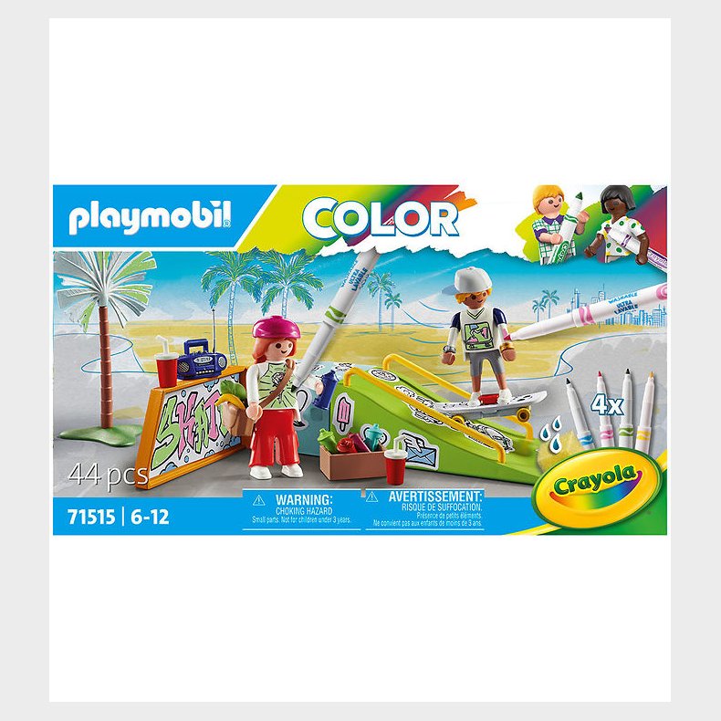 Playmobil Color - Skate Park - 71515 - 44 Dele