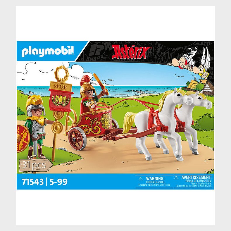 Playmobil Asterix - Romersk Stridsvogn - 71543 - 31 Dele