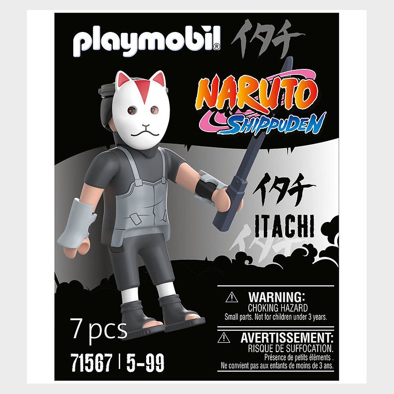 Playmobil Naruto - Itachi - 71567 - 7 Dele