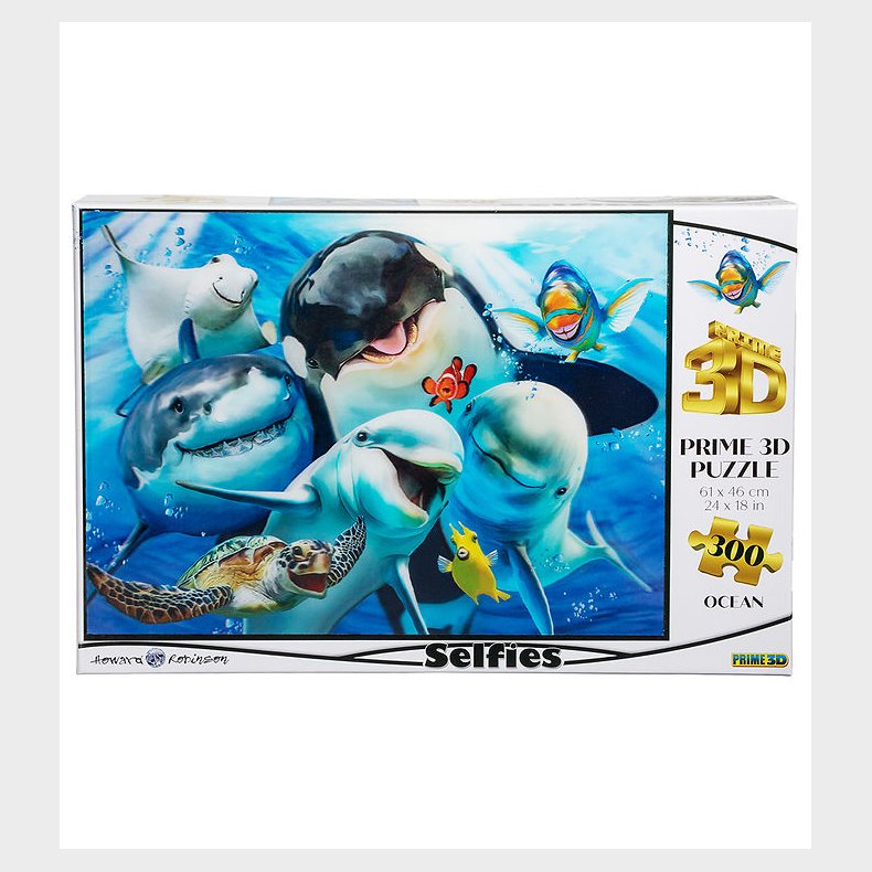 Prime 3D Puslespil Puslespil - 3D - 300 Brikker - Ocean Selfie