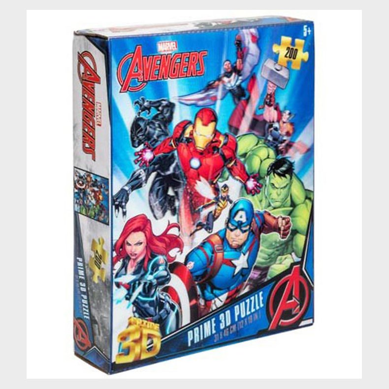 Prime 3D Puslespil Puslespil - 3D - 200 Brikker - Avengers
