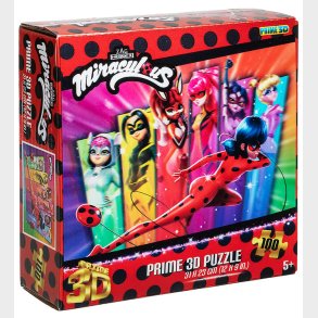 Prime 3D Puslespil Puslespil - 3D - 100 Brikker - Miraculous