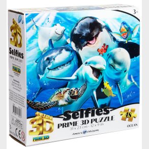 Prime 3D Puslespil Puslespil - 3D - 48 Brikker - Ocean Selfie