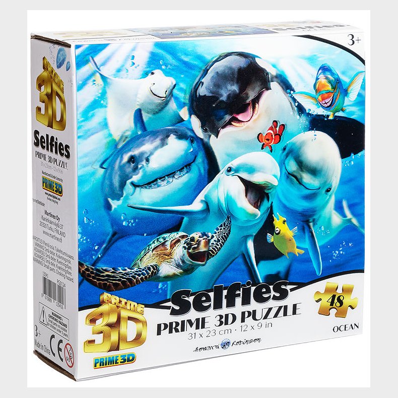 Prime 3D Puslespil Puslespil - 3D - 48 Brikker - Ocean Selfie