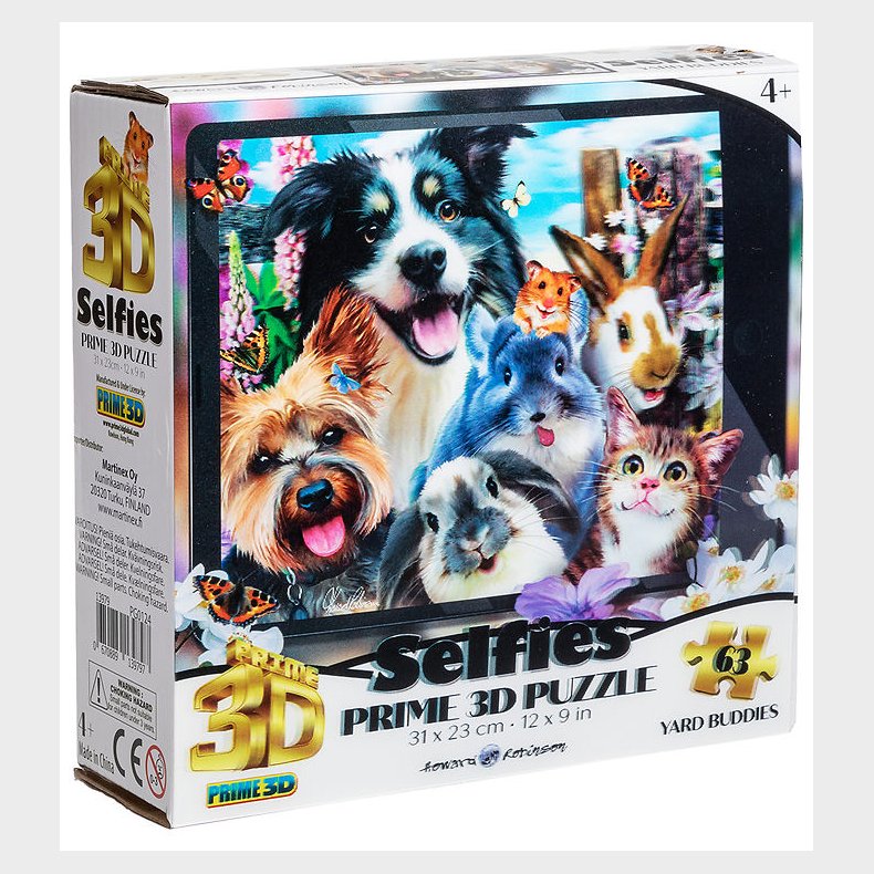 Prime 3D Puslespil Puslespil - 3D - 63 Brikker - Yard Buddies