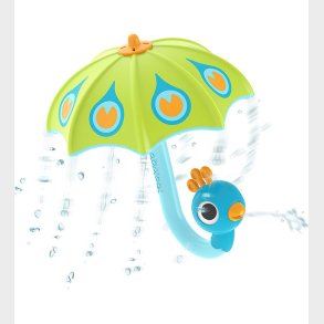 Yookidoo Badelegetj - Fill 'N' Rain Peacock Umbrella Green