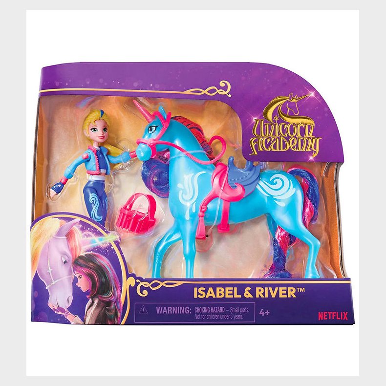 Unicorn Academy Legetjsfigurer - 13,5 cm - Isabel &amp; River