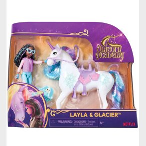 Unicorn Academy Legetjsfigurer - 13,5 cm - Layla & Glacier