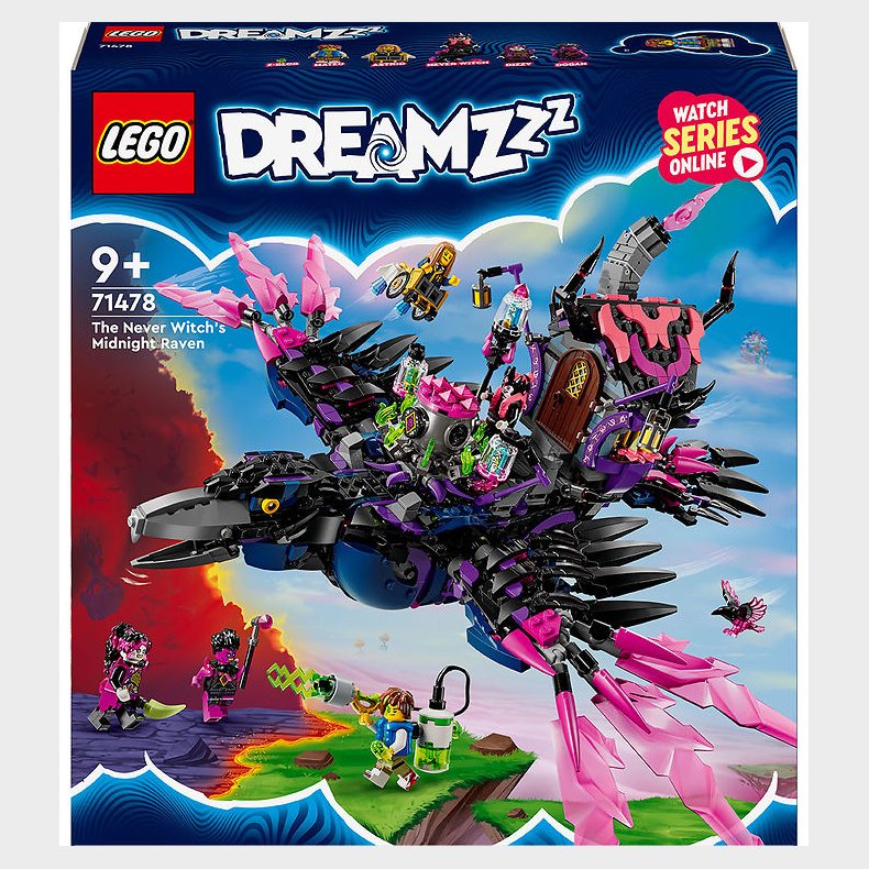 LEGO DREAMZzz - Aldrig-heksens Midnatsravn 71478 - 1203 Dele