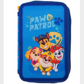 Paw Patrol Penalhus m. Indhold - Dobbelt - Bl m. Print