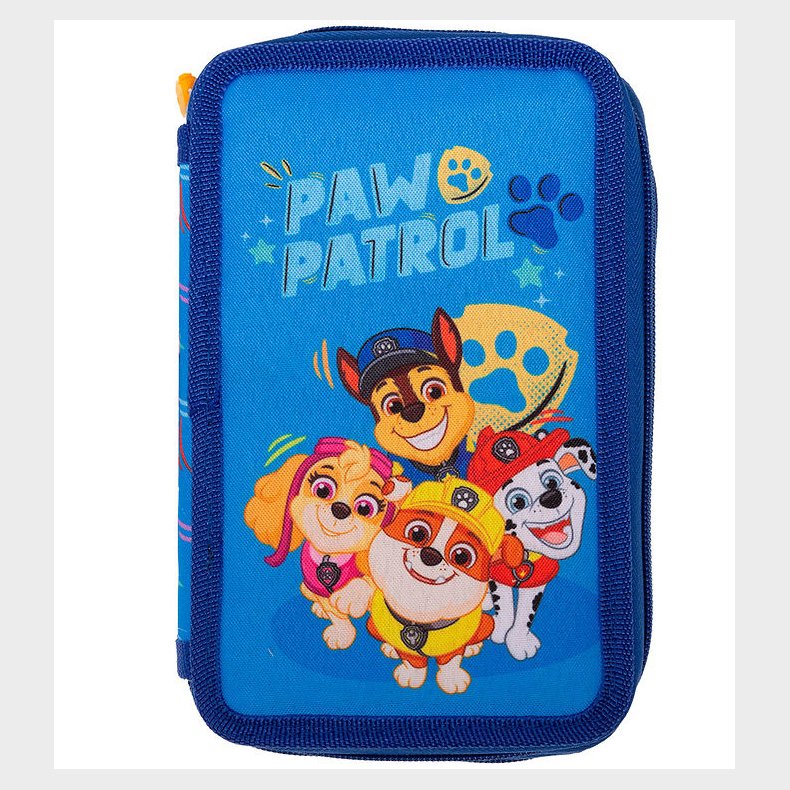 Paw Patrol Penalhus m. Indhold - Dobbelt - Bl m. Print