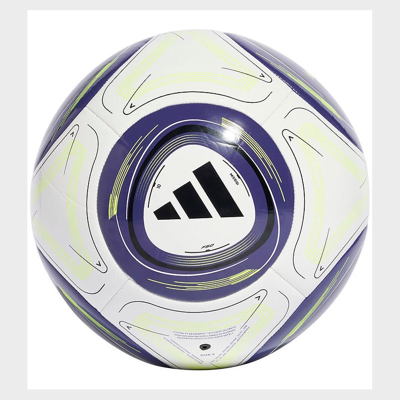 adidas Performance Fodbold - Messi CLB - Hvid/Bl/Neongul