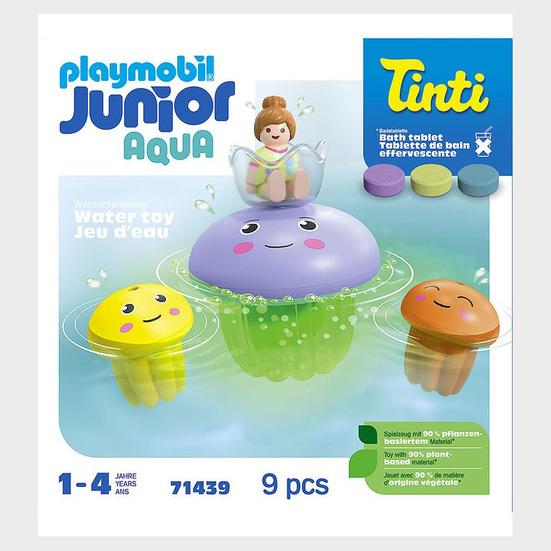 Playmobil Junior Aqua - Junior &amp; Tinti Colourful Jelly Fish - 71