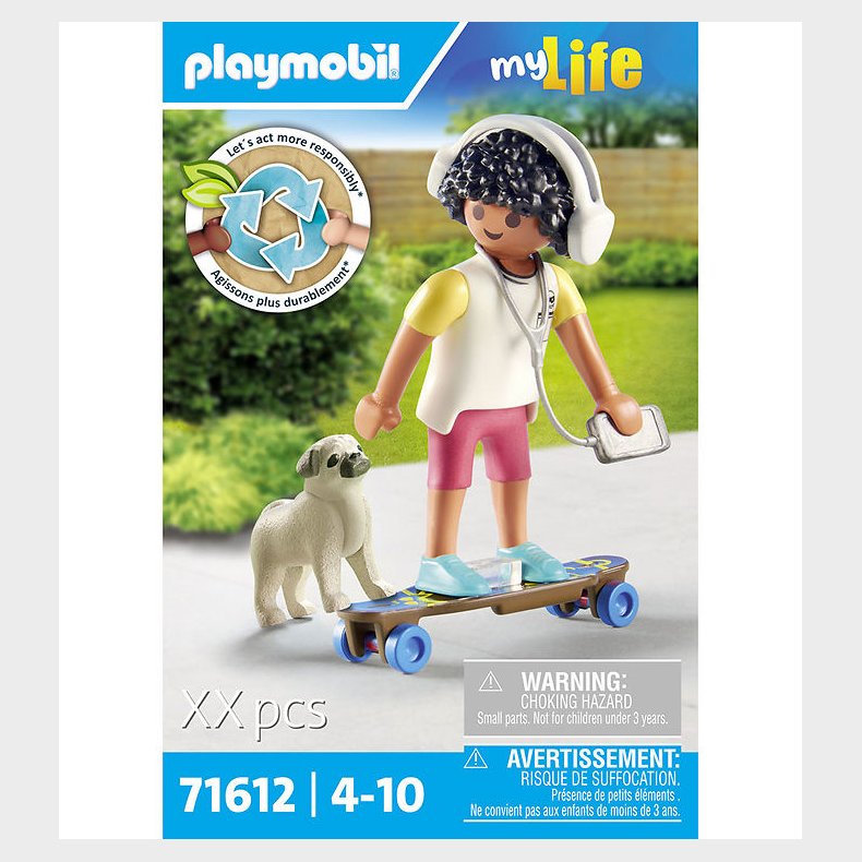 Playmobil My Life - Dreng m. Hund - 71612 - 8 Dele