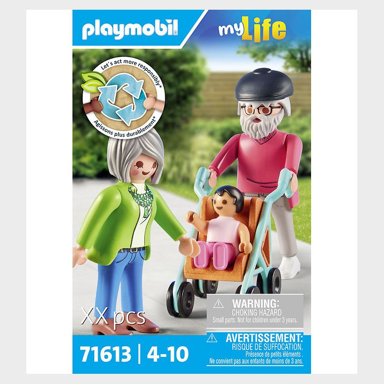 Playmobil My Life - Bedsteforldre m. Baby - 71613 - 11 Dele