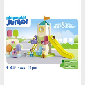 Playmobil Junior - Adventure Trn m. Is Butik - 71703 - 18 Dele
