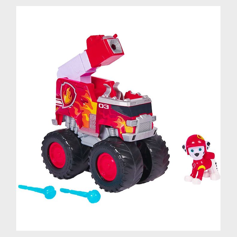 Paw Patrol Legetjsbil - 15 cm - Rescue Wheels Brandbil m. Marsh