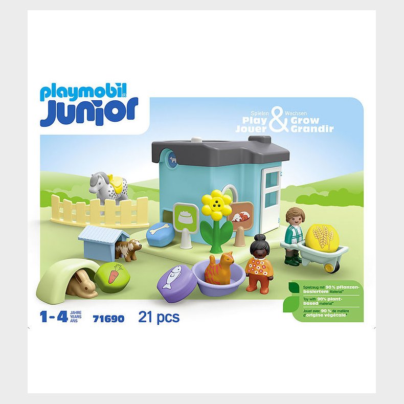 Playmobil Junior - Animal Kennels With Treat Dispenser - 71690