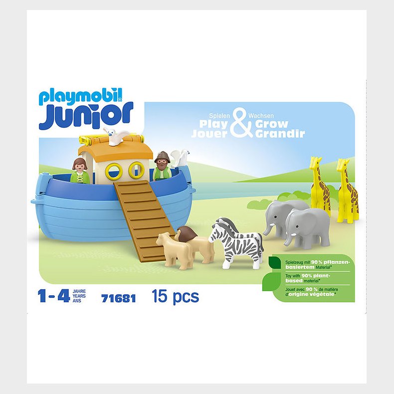 Playmobil Junior - My Take Along Noah's Ark - 71681 - 15 Dele