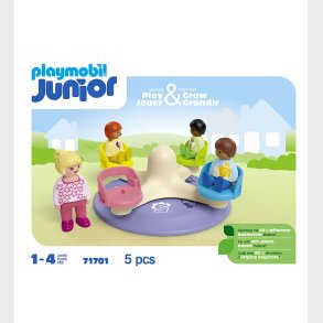 Playmobil Junior - Number Merry Go Round - 71701 - 5 Dele
