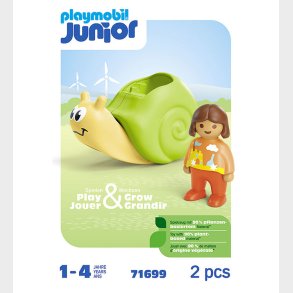 Playmobil Junior - Rocking Snail with Rattle Feature - 71699 - 2
