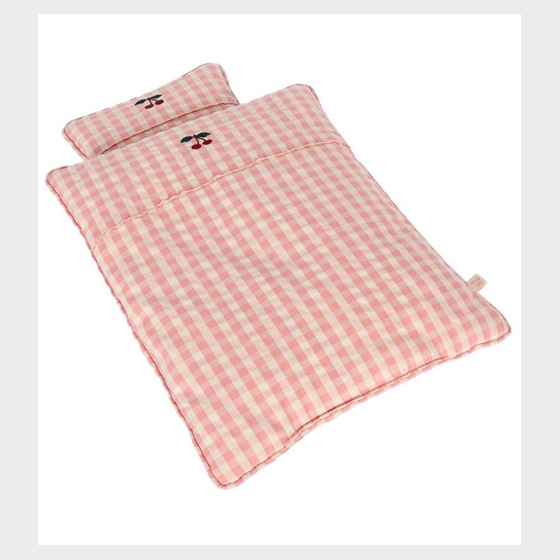 Konges Sljd Dukkesengetj - Powder Pink Check