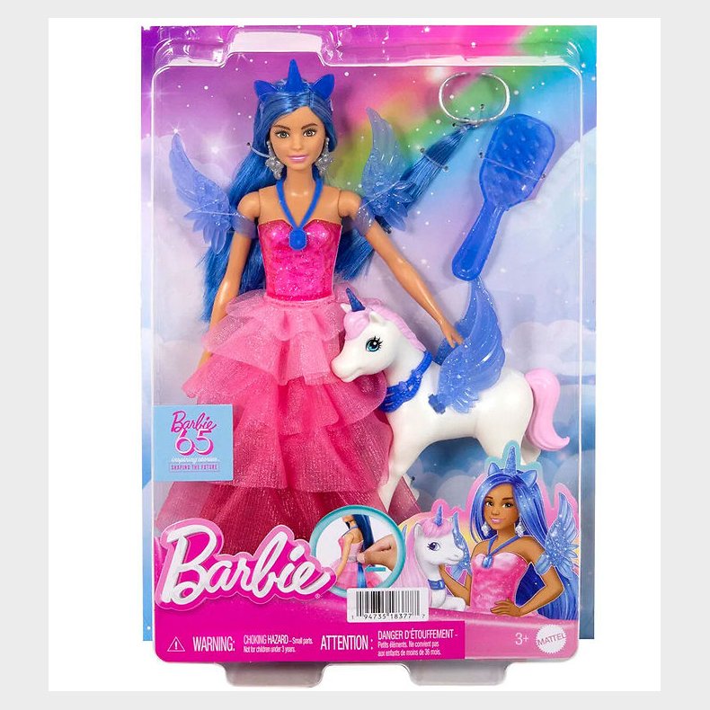 Barbie Dukke - 30 cm - Touch Of Magic Sapphire Alicorn Doll