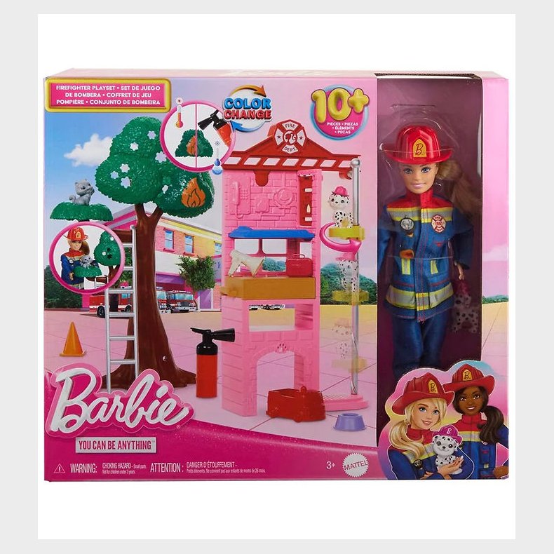 Barbie Dukke - 30 cm - Career Fire Fighter Playset