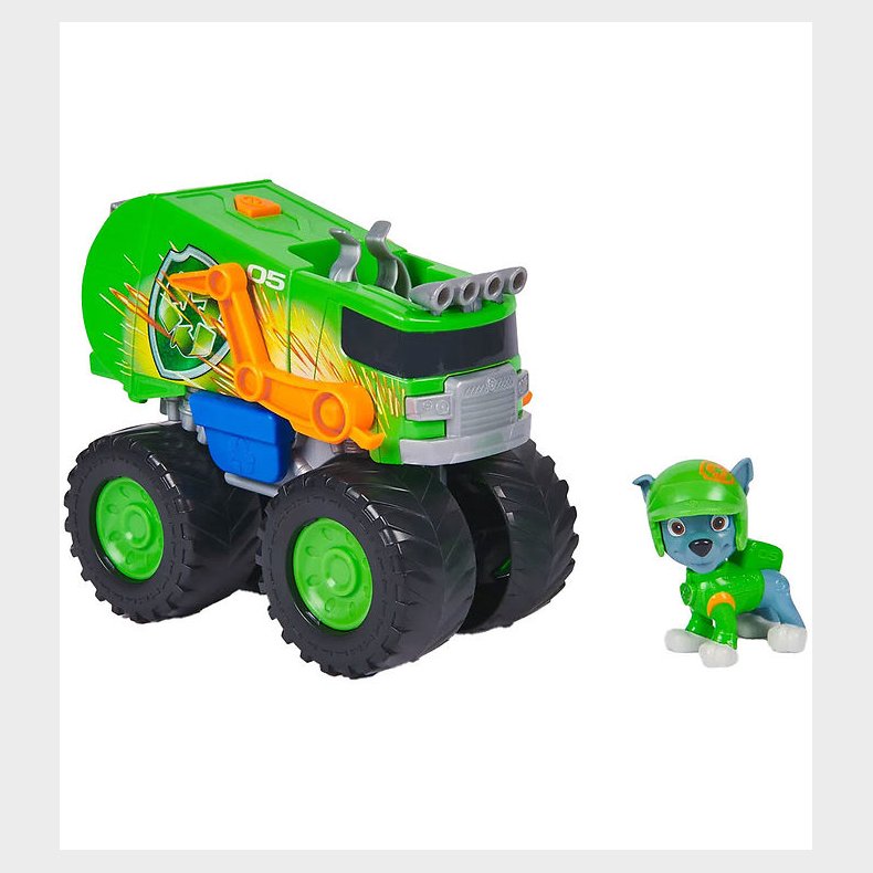 Paw Patrol Legetjsbil - 15 cm - Rescue Wheels Skraldebil m. Roc