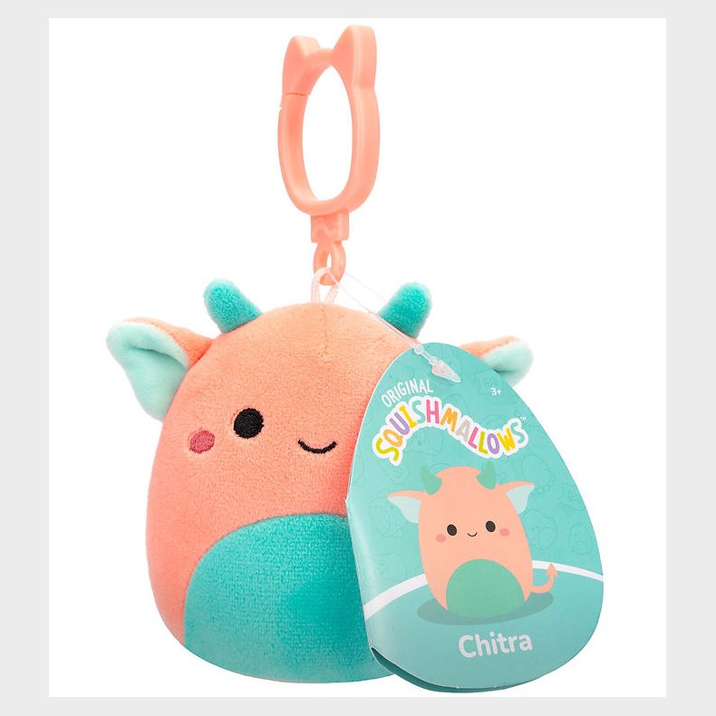 Squishmallows Bamse - 9cm - Chitra - Clip On