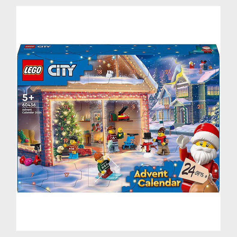 LEGO City - Julekalender 60436 - 24 Lger - 195 Dele